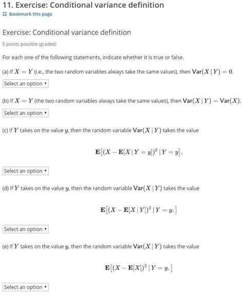 Image result for Conditional Variance Definition