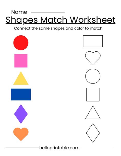 Kid Worksheet Matching に対する画像結果