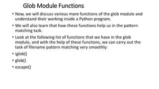Glob Module Python に対する画像結果