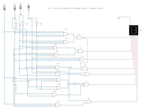 Bcd to 7 Segment Decoder Common Cathode に対する画像結果