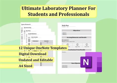 Afbeeldingsresultaten voor OneNote Lab Notebook Template