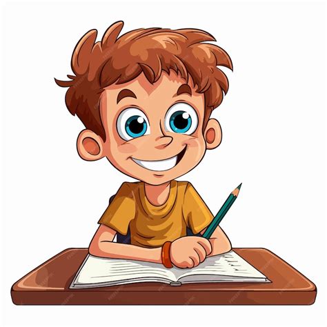 Cartoon Boy Doing Math Homework に対する画像結果