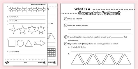 Image result for Geometric Patterns Grade 4 Activities