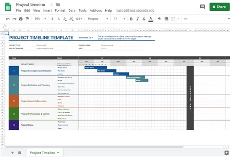Project Timeline Google Sheets に対する画像結果