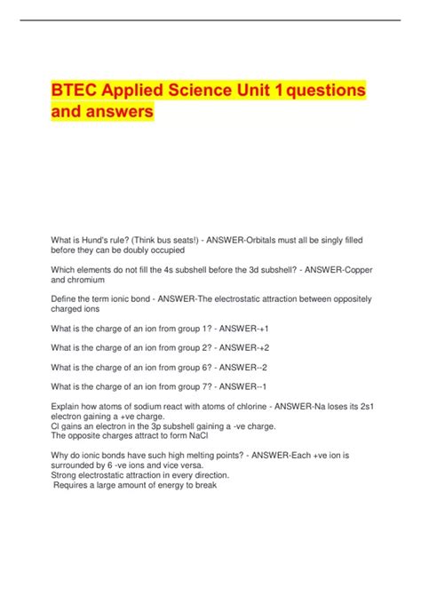Toradh íomhá ar Applied Science BTEC Coursework Biology