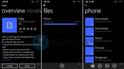 Image result for Android Windows Phone File Manager