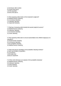 Toradh íomhá ar Types of Sampling Worksheet