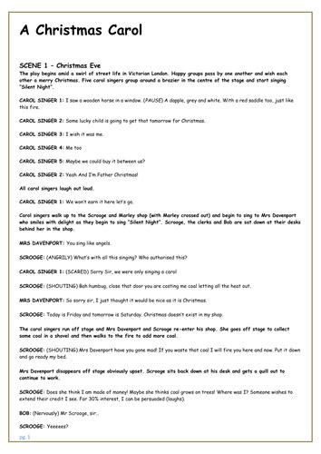 Christmas Carol Script に対する画像結果