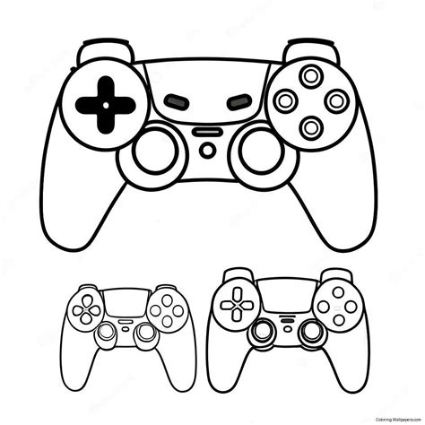 Toradh íomhá ar PS5 Controller Sticks Coloring Sheets