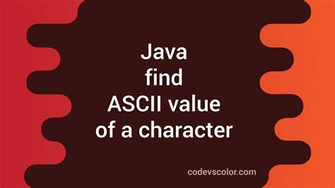Image result for Java Char to ASCII-Code