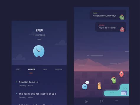 Chat UI Design Inspiration に対する画像結果