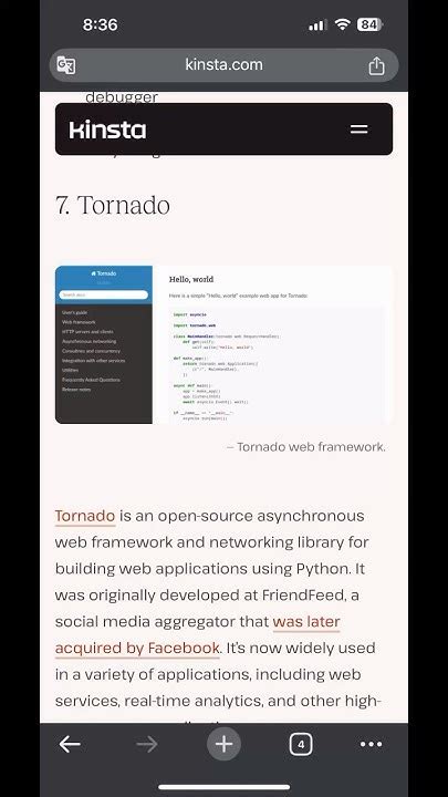 Image result for Tornado Python Framework