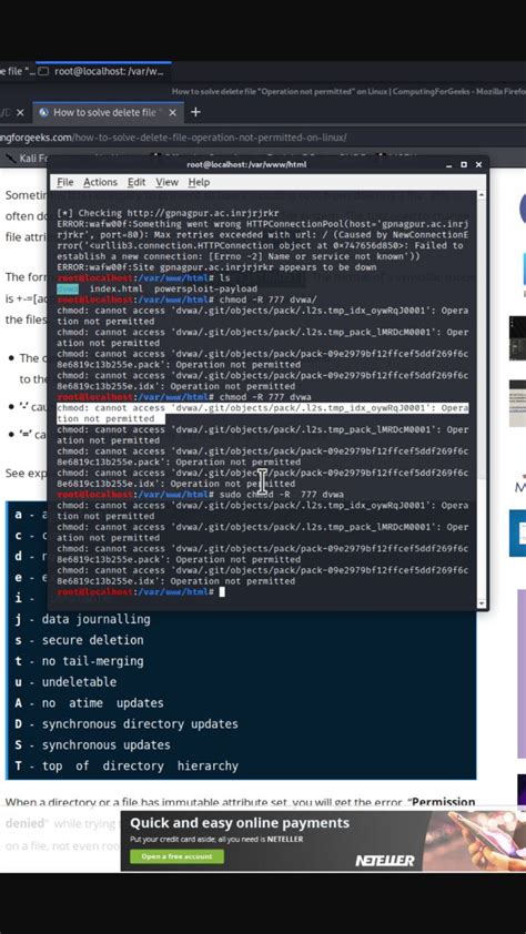 Toradh íomhá ar Chmod Error