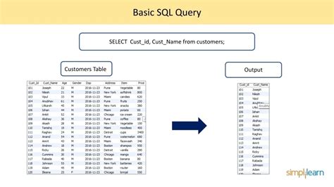 Basic Customer SQL Data に対する画像結果