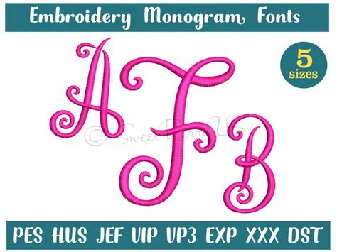 Image result for Script Monogram Embroidery Design