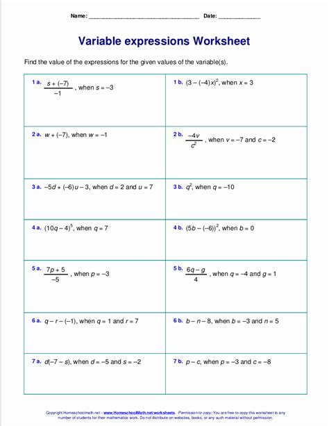 Image result for Evaluate Functions Worksheet PDF