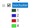 Toradh íomhá ar ISO Cluster Unsupervised Classification