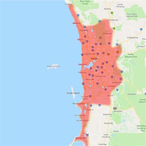 Perth Metropolitan Area Map に対する画像結果
