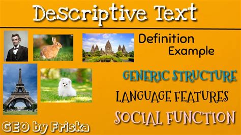 Image result for Language Features in Descriptive Text