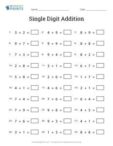 Image result for Addition 1-Digit