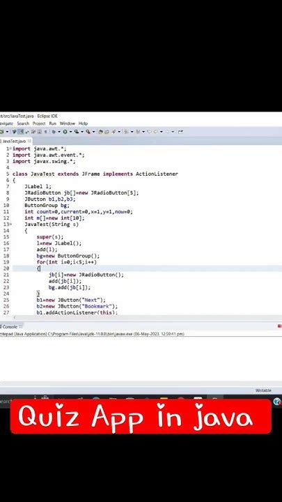 Image result for Quiz App in Java