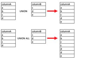 Image result for SQL Database Diagram Union