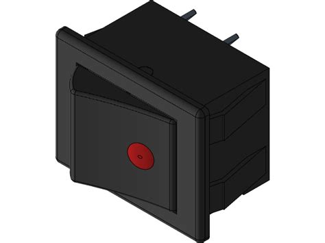 Image result for Rocker Toggle Switch Lock CAD Model