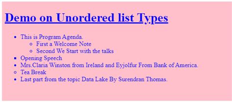 Afbeeldingsresultaten voor Unordered List Tag in HTML