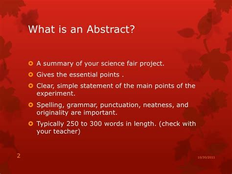 Image result for Example of Science Fair Abstract