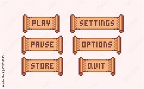 Image result for Pixelated Menu Button