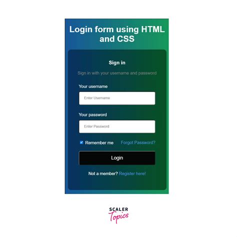 Account Page HTML CSS に対する画像結果