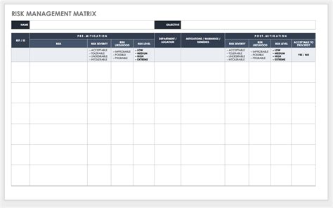 Image result for Risk Assessment Matrix Example