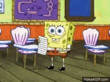 Image result for Spongebob Rips Paper
