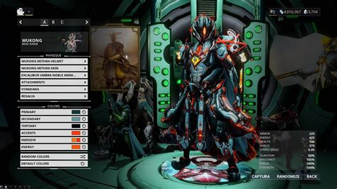 Image result for Warframe Wukong Prime Fashion Frame