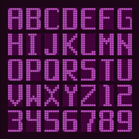 Bildergebnis für LED Font Lettering