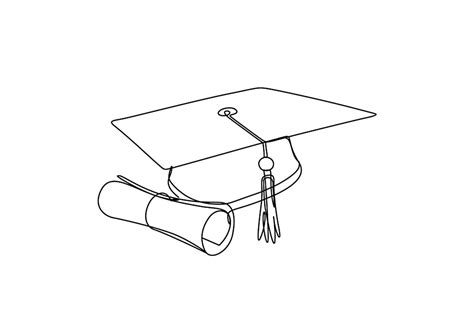 Image result for Drawing of Cap Graduation From Side