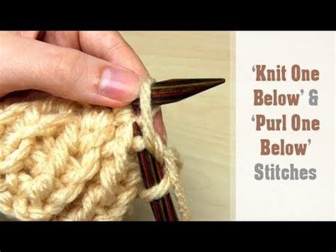 How to Knit 1 Below に対する画像結果