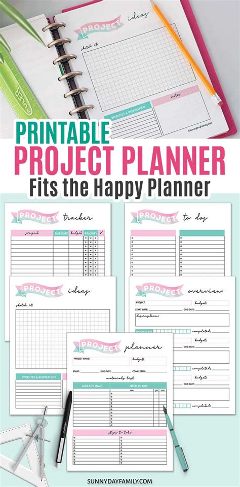 Image result for Printable Project Planner