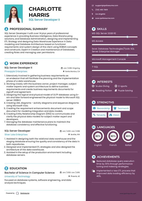 Image result for SQL Server Developer Resume
