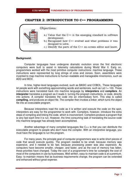 Toradh íomhá ar Introduction to Programming Book PDF C++