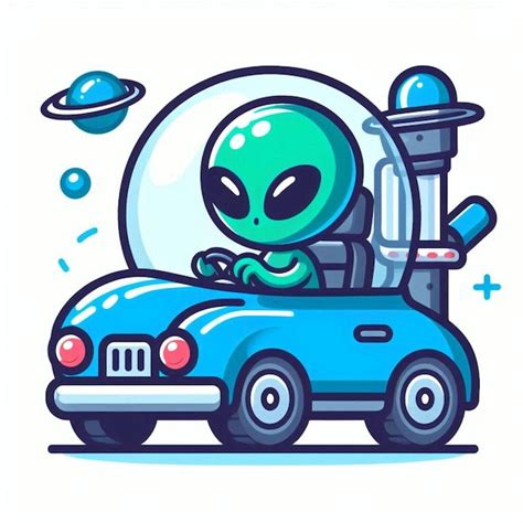 Image result for Alien Driving a Car