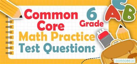 Image result for 6th Grade Math Test Common Core