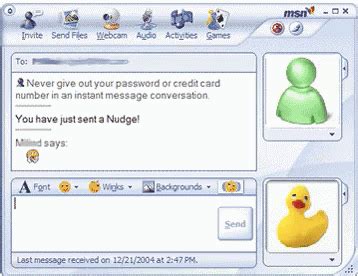 Toradh íomhá ar MSN Knocking Screen
