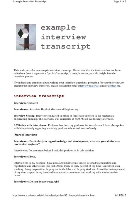 Bildergebnis für Proper Interview Transcript