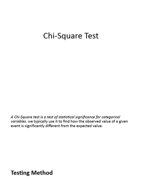Image result for Chi-Square Test PDF