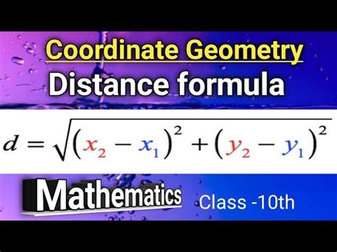 Afbeeldingsresultaten voor Distance Formula Class 10