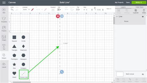 Image result for How to Add a Score Line in Design Space