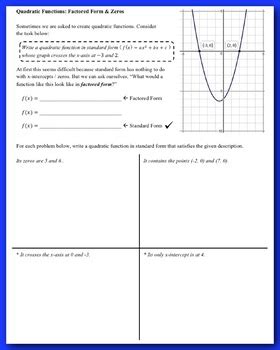 Image result for Quadratic Functions Vectored Form Notes