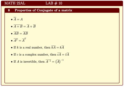 Image result for Complex Matrix Conjugate Expression