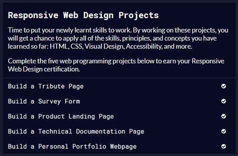 Freecodecamp Responsive Web Design Certificate に対する画像結果